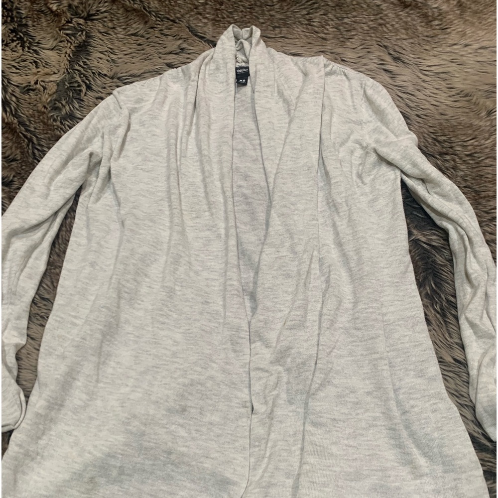 Massimo White/Gray Light cardigan sweater Size XS